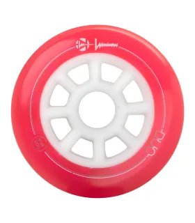 Ruedas Luminous DUO LED 110mm Red/Blue - Pack x3