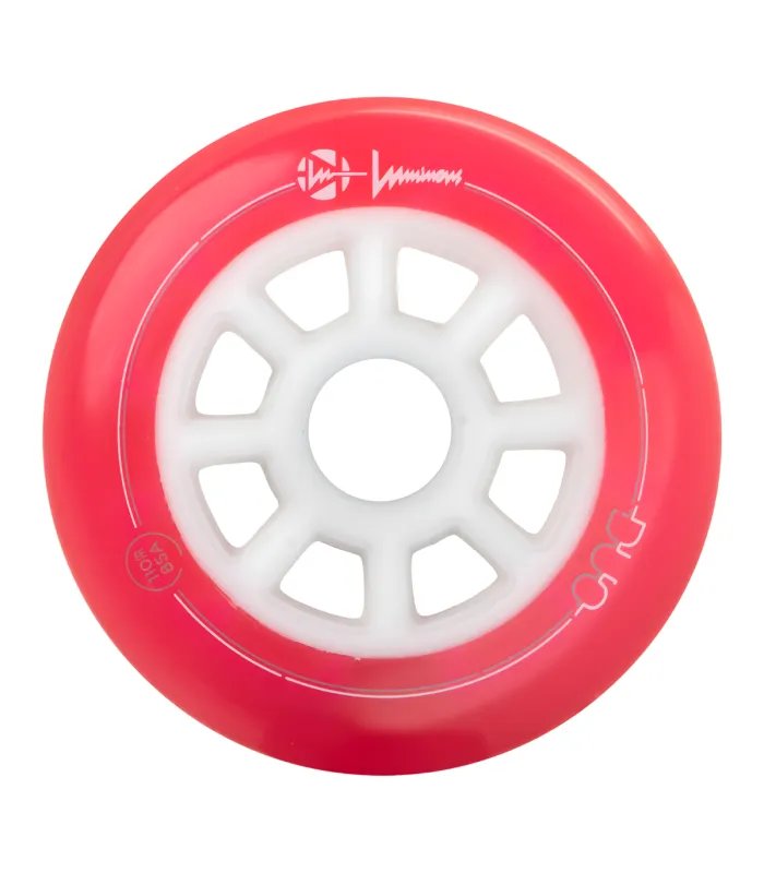 Ruedas Luminous DUO 110mm Red/Blue | Pack 3 Peligro FSK