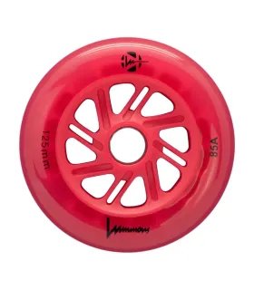 Ruedas Luminous LED 125mm Red Red | Pack 3 Peligro FSK Shop