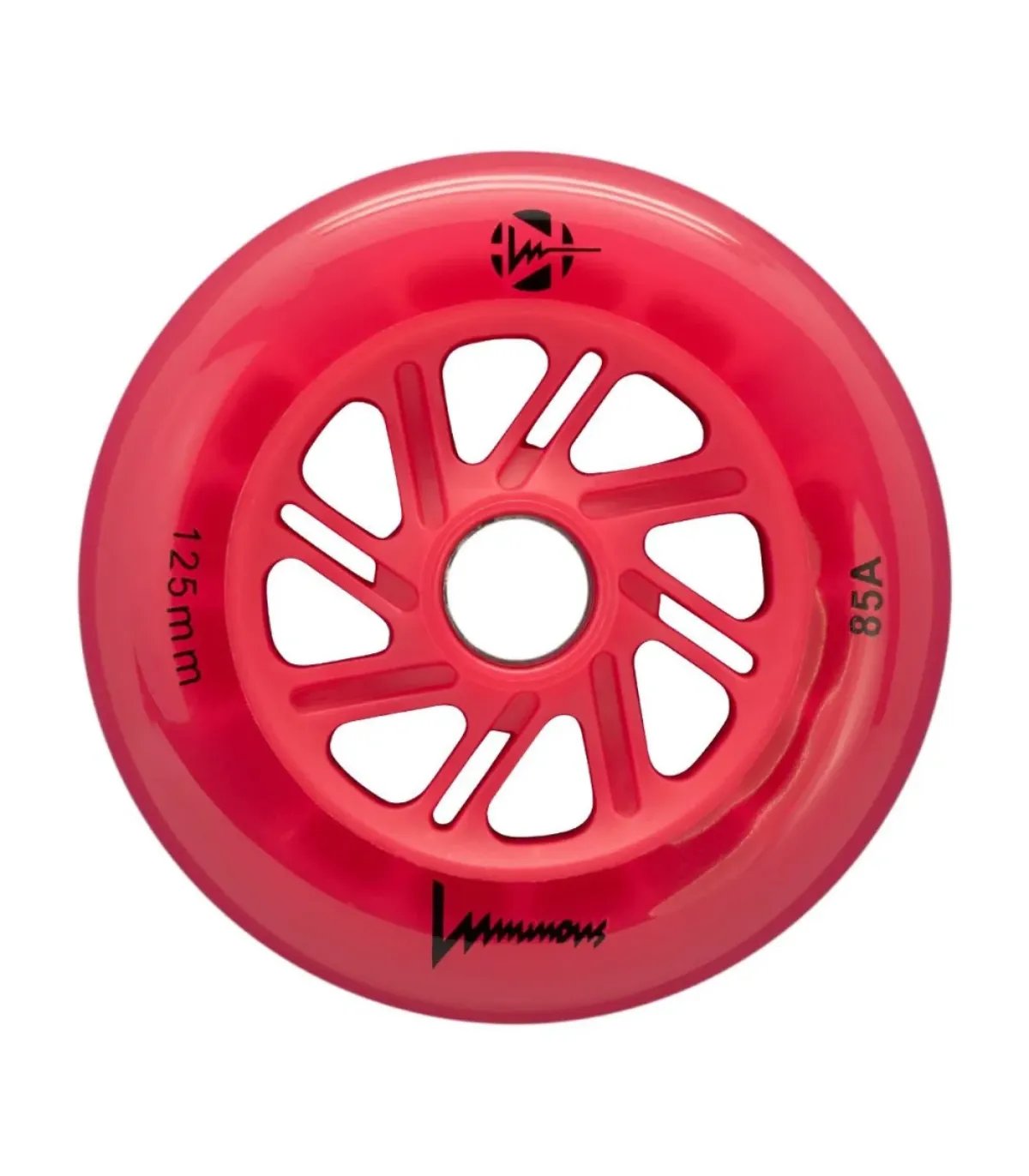 Ruedas Luminous LED 125mm Red Red | Pack 3 Peligro FSK Shop