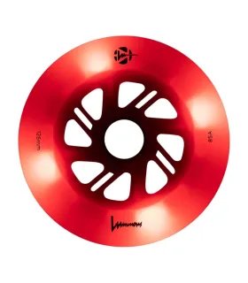 Ruedas Luminous LED 125mm Red/Red - Pack x3