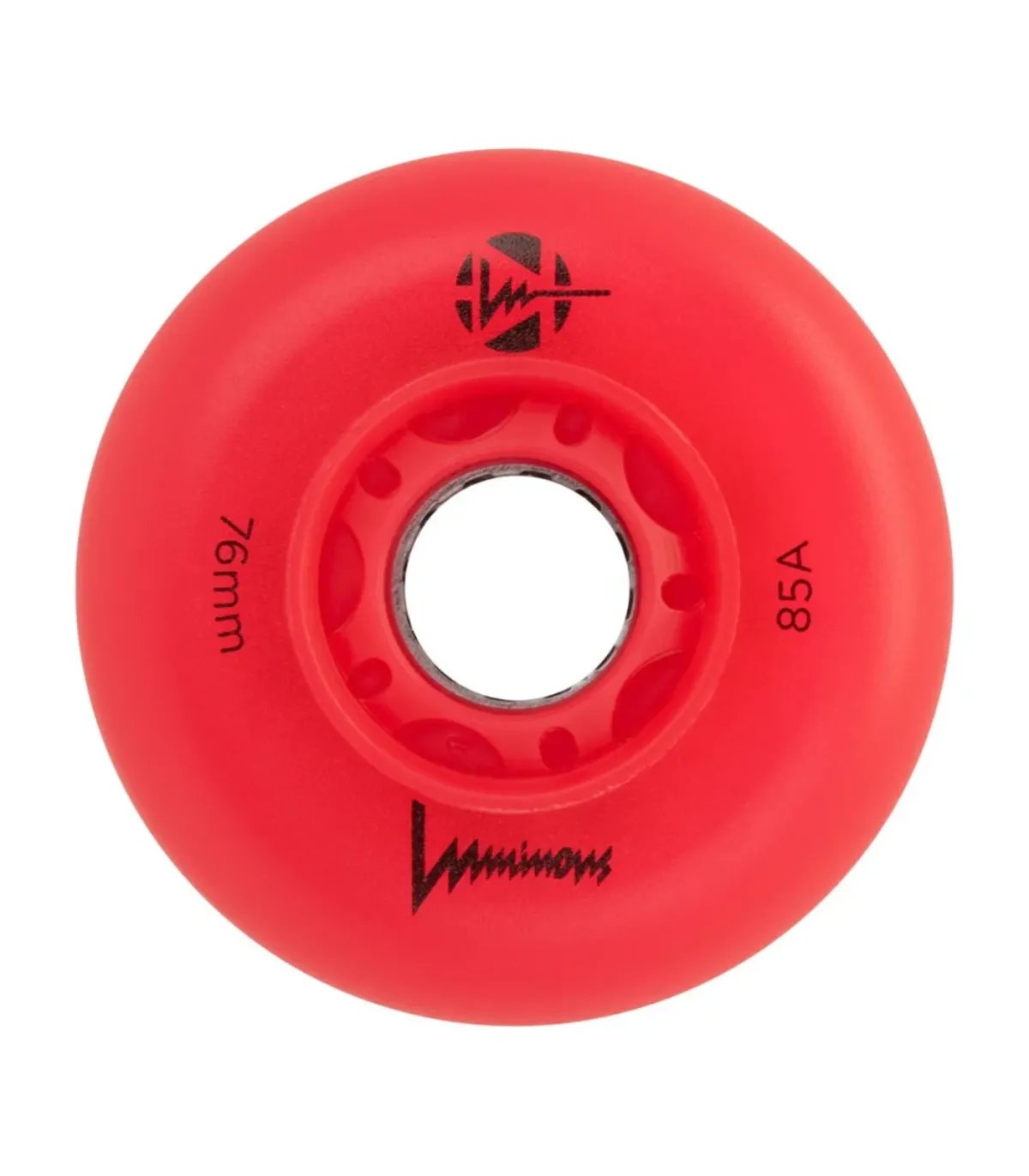 Ruedas Luminous LED 76mm Red Red | Pack 4 Peligro FSK Shop