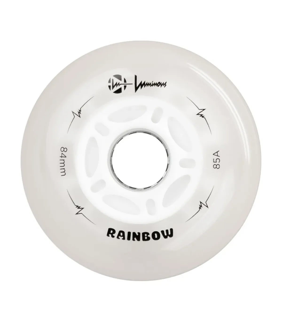 Ruedas Luminous LED 84mm Rainbow | Pack 4 Peligro FSK Shop