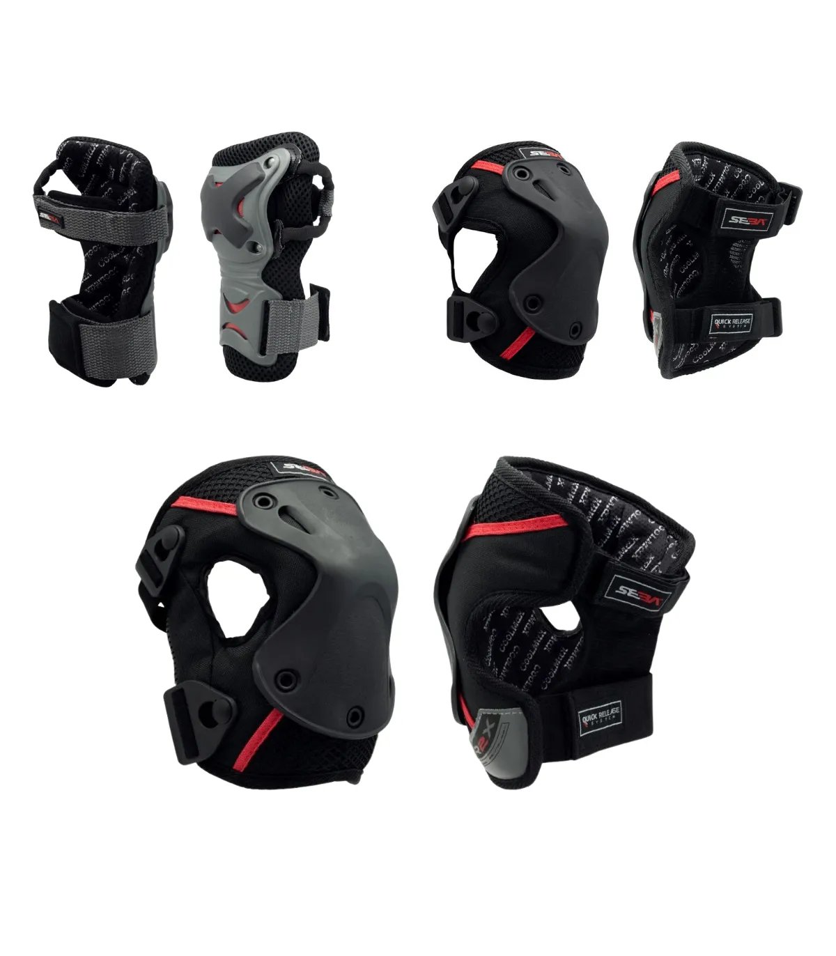 Kit de Protecciones SEBA Pack x3 con Cierre | Peligro FSK