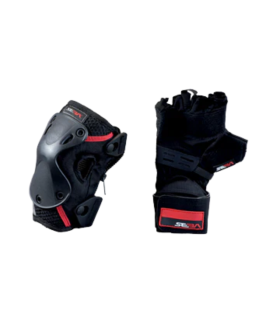 Kit de Protecciones SEBA Pro Pack x2 (Guantes y Rodilleras con Cierre)