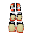 Kit de Protecciones V-Roller Asphalt Orange - Rodilleras, Coderas y Muñequeras