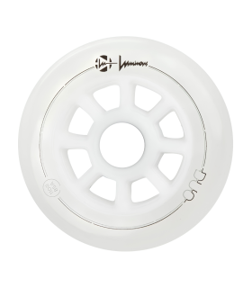 Ruedas Luminous DUO LED 110mm - White/Red (Pack x3)
